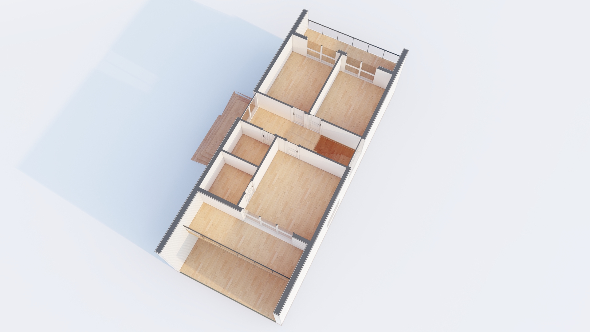 Проект дома из clt панелей «Талица»